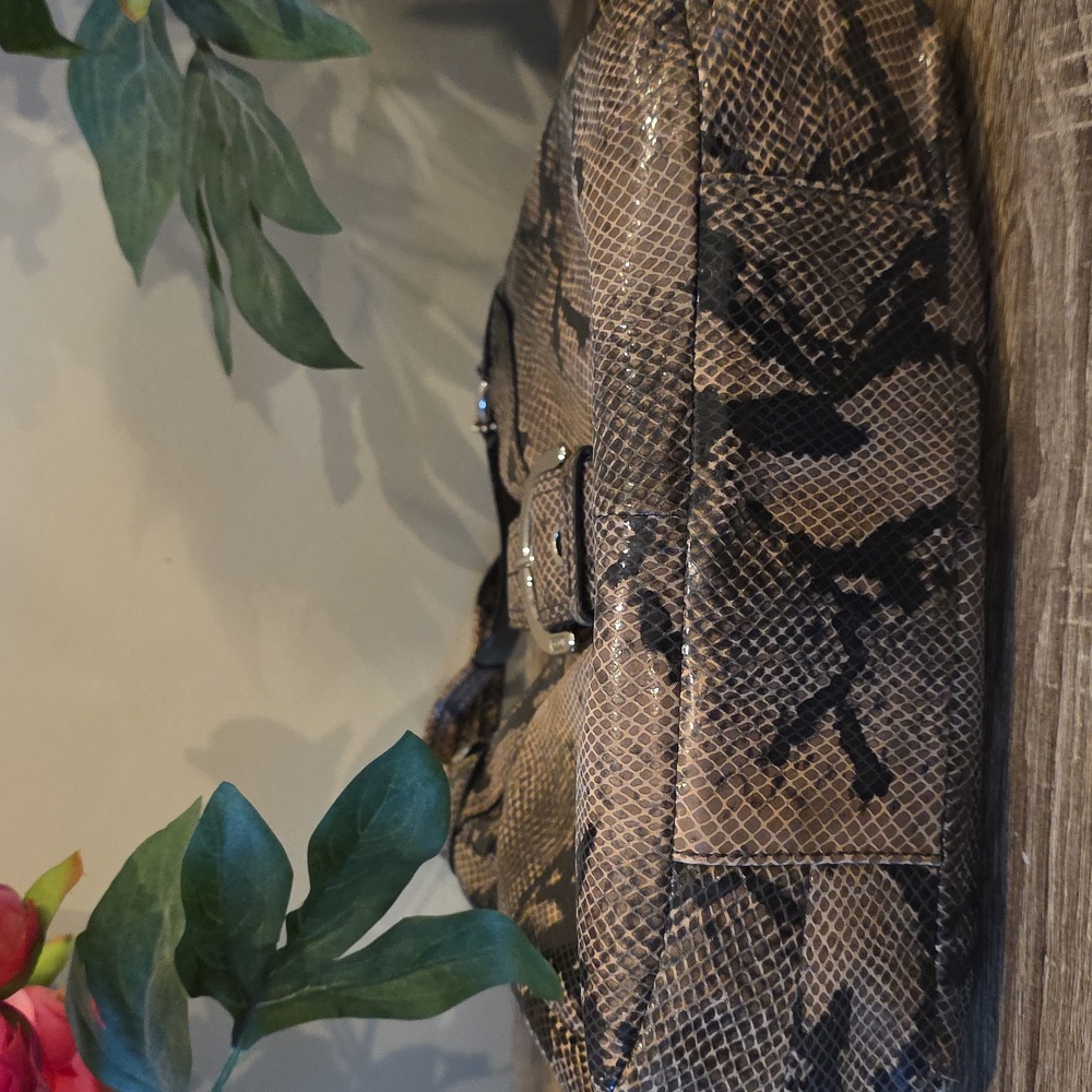 Coach Soho Lynn Python Embossed EUC 2 Compartment - image 13